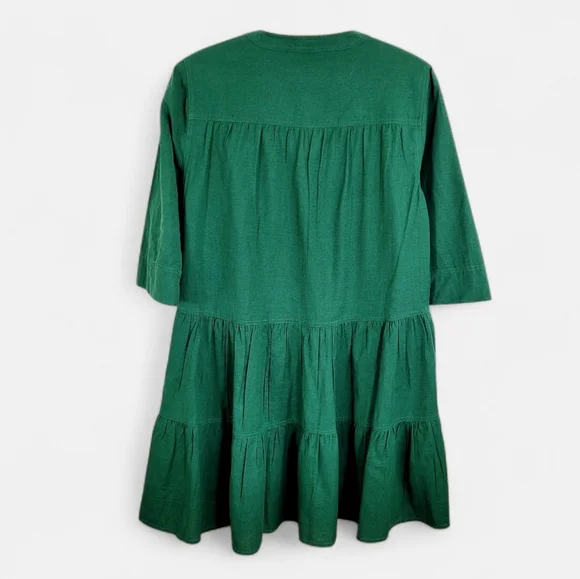 NWT APIECE APART Maurino Drop Waist Mini Dress Jadeite Green Organic Cotton  S - www.rajagirimanappuram.com